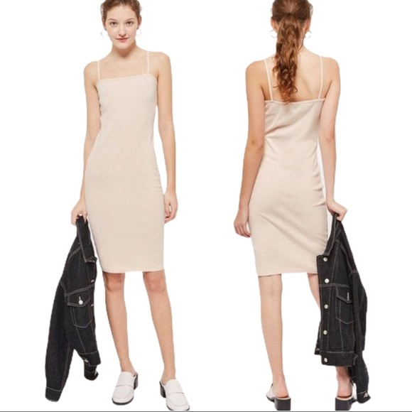 soft pink bodycon dress